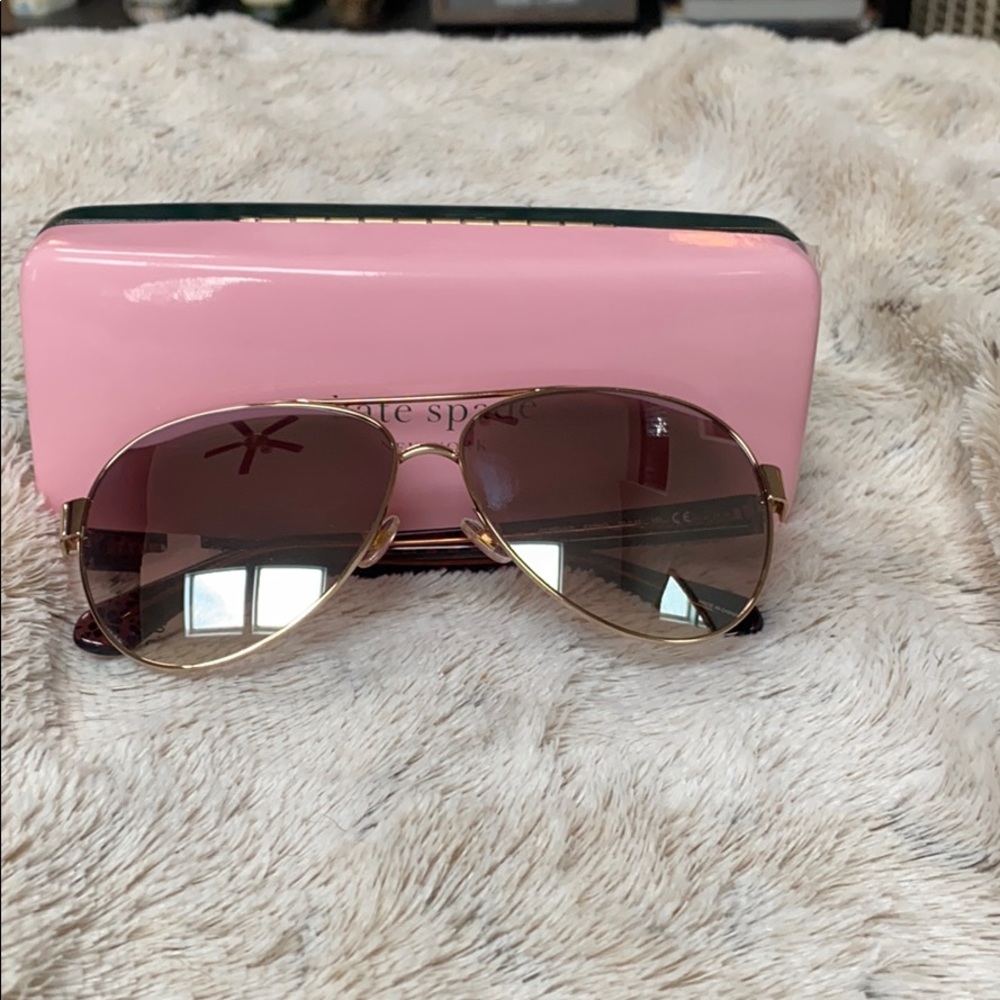 NWOT Kate Spade Gray Lens Aviators